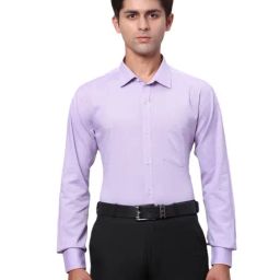Park Avenue Violet Slim Fit Texture Shirt-picture-39