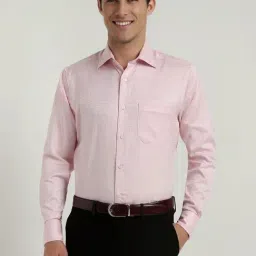 Allen Solly Pink Regular Fit Texture Shirt-image-55