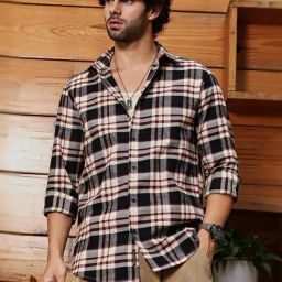 Campus Sutra Multicolor Polycotton Regular Fit Checks Shirt-17