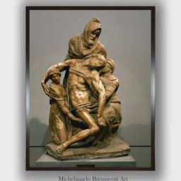 The Art House Brown & Grey Pieta Circa 1550 Wooden Framed Canvas Painting Wall Art-image-85