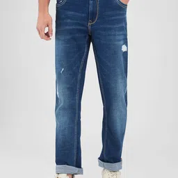 SPYKAR Men Mildly Distressed Light Fade Stretchable Mid-Rise Jeans-image-0