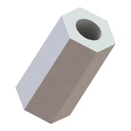 ESSENTRA COMPONENTS Spacers SPACER, PVC, 9.5MM X 25.4MM, HS-8-8 (Pack of 5)-39