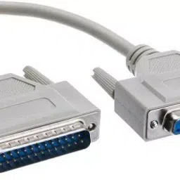 Techut 5mtr Patch DB 25 Pin Male To Female Parallel Cable for Computer White image 2