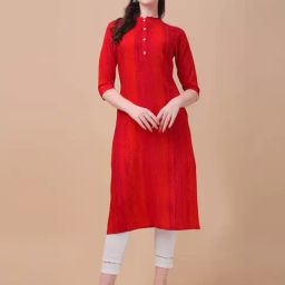 BERRYLICIOUS Red Rayon Printed Kurta-image-57