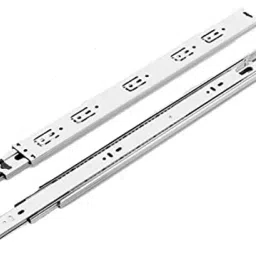 Met Craft Mild Steel Premium Telescopic Drawer Runner 18 Inch with 5 Ball Bearing(Silver)-0