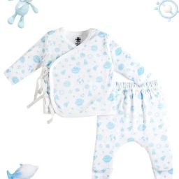 The Mom Store Multicolor Cotton Printed Baby Pajama Set - Pack of 2-image-33