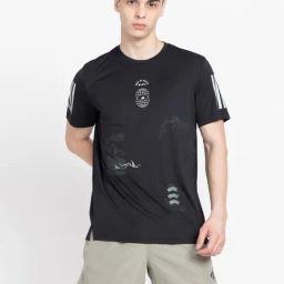Adidas Black Regular Fit Printed Sports T-Shirt-picture-32