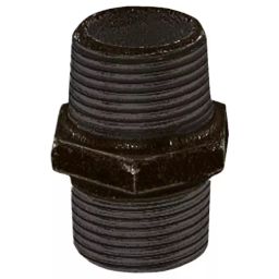 Georg Hexagon Nipple Fischer Black Oxide malleable Iron Fitting male BSPT 2in to 2in, 770280109 (Pack of 2)-image-92