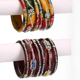 1ST TIME Yellow Alloy Bangle-55