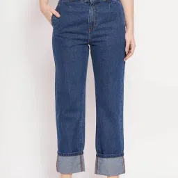 MADAME Blue Flared Fit Mid Rise Jeans-image-51