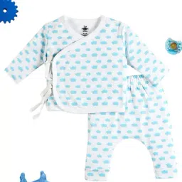 The Mom Store Multicolor Cotton Printed Baby Pajama Set - Pack of 2-image-1