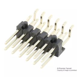 MULTICOMP PRO Pin Headers CONNECTOR, HEADER, 12POS, R/A, 2.54MM, 2213R-12G-SM-7576APR-10