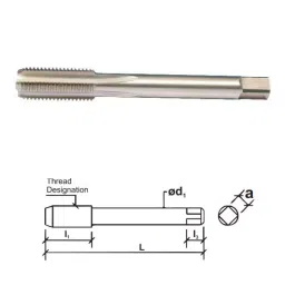 MIRANDA TOOLS Spiral Point Hand Tap (Size 6.35 mm (1/4 inch)), I014266A-18