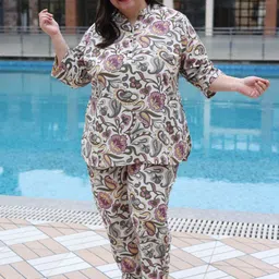 TITTLI Printed Mandarin Collar Tunic With Trouser image 3