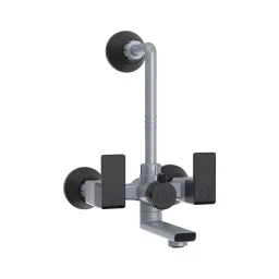 RN PTMT Wall Mixer with Crutch Wall Mount Metallic Grey & Black 20 mm Faucet Hole, RNANP09B19-image-26