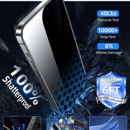 opentech OpenTech® Privacy Tempered Glass Screen Protector Compatible for iPhone 16 Pro Max (6.9 Inches) with Edge to Edge Coverage and Easy Installation kit image 4