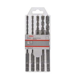 BOSCH Hammer Drill Bit SDS Plus-1 Set | Optimized for Concrete & Masonry | SDS Plus Compatibility | Precision Ground Tips for Faster Work | Ideal for Heavy-duty Professionals & DIYers | 5 Pcs Set image 1