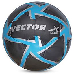 Vector X Club Practice Football Size 5 - Black Blue-5
