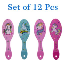 Asera Unicorn Theme Hair Brush Pack of 12 - Multicolor-8
