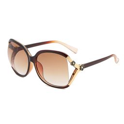 SYGA Women Rose Sunglasses Large Frame Retro Versatile Glasses (Brown)-24
