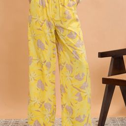 CORSICA Women Tropical Print Trousers-image-55