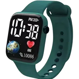 TARIDO Men Printed Dial & Ceramic Bracelet Style Straps Digital Watch BTIS1005 SQR BLK MLR-54