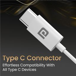 Portronics Conch Theta C in Ear Type C Wired Earphones with in Line HD Mic, Powerful Audio, 14.2mm Driver, Unique Earbuds Design, TPE Anti Tangle Wire, in line Controls, Wide Compatibility(White) POR-2749 image 3