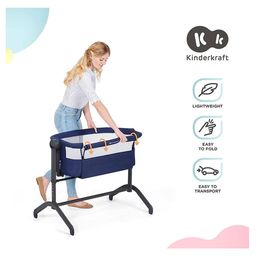 StarAndDaisy Aluminum 3 In 1 Baby Crib Cradle For Baby Infants With Height Adjustments Breathable Net Detachable Mosquito Net With Adjustable Portable Crib For Infant Baby With - Blue image 3