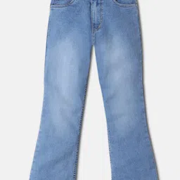 Urbano Juniors Boys Regular Fit Washed Bootcut Light Fade Stretchable Jeans-image-63