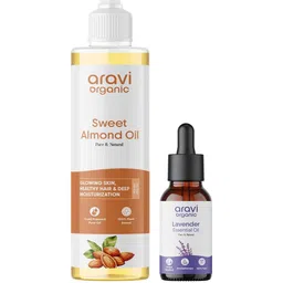 Aravi Organic Set of 2 Almond & Lavender Massage Oil-picture-27