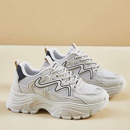 LULU & SKY Women Textured Round Toe Sneakers-20