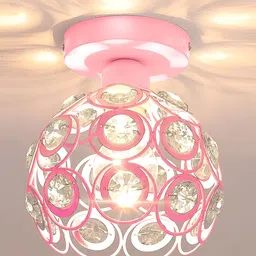 Decorcity Pink & White Ceiling Lamp-picture-36