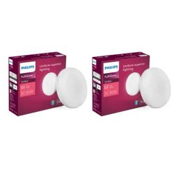 Philips Polycarbonate 5W Round Under Cabinet LED Light - Pack of 2 (Warm Light)-image-91
