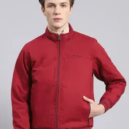 Monte Carlo Maroon Cotton Regular Fit Jacket-picture-11