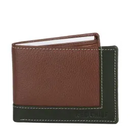 Red Chief Tan Leather Solid Bi-Fold Wallet-image-36