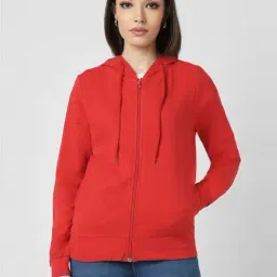 Van Heusen Red Regular Fit Hoodie-image-21