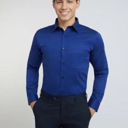 Raymond Blue Slim Fit Shirt-image-31