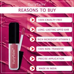 CurlyTales Set of 4 True Matte Lip Color 4 ml - Shade 02, 03, 04, 15 image 5
