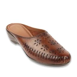 Mochi Women's Rust Mule Wedges-image-20