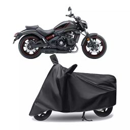 Auto Pearl Polyester Two Wheeler Cover for Kawasaki Vulcan S BS6 (Grey)-image-74