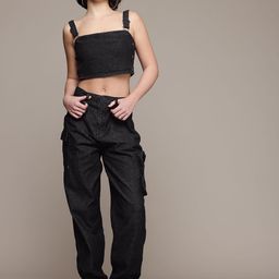 The Roadster Life Co. Denim Pure Cotton Top with Joggers-image-31