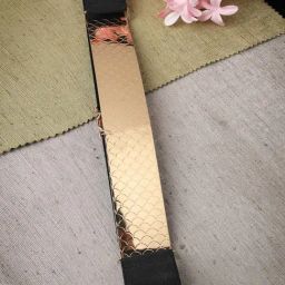 NVR Circular Gold Plated Adjustable Broad Belt for Women-image-80