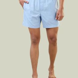 SleepZ by Raymond Blue Cotton Regular Fit Boxers-image-11