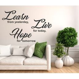 LANSTICK Black Quotes Self-Adhesive Wall Sticker-image-89
