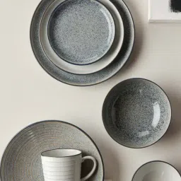 DENBY Studio Grey Stoneware Half Plate - Set of 1-20