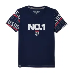Monte Carlo Kids Navy Cotton Printed T-Shirt-picture-4
