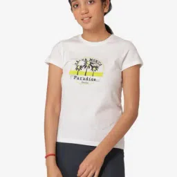 Mode by Red Tape Kids White Printed Top-82