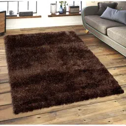 Saral Home Modern Dark Brown Polyester Carpet - Set of 1-image-29