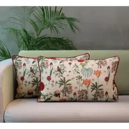 India Circus By Krshna Mehta Multi Cotton Printed Cushion Covers-image-54