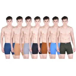 Dollar Bigboss Multicolored Cotton Regular Fit Trunks (Pack of 7)-image-78